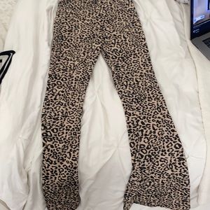 Cheetah print bellbottoms